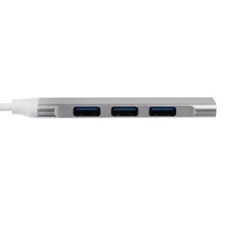 USB LOVEL (HUB), 4 ports, cable 10 cm, silver-1