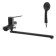 Accoona A71122F bath mixer, single -leaf, long spout, black
