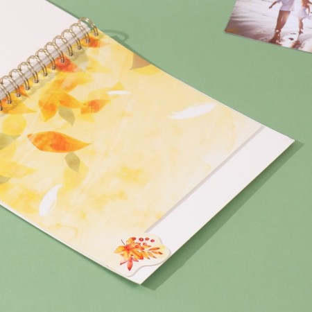 Photo album on spirals 20 sheets "Time" volumetric element + 4 tabs 24x24 cm-6