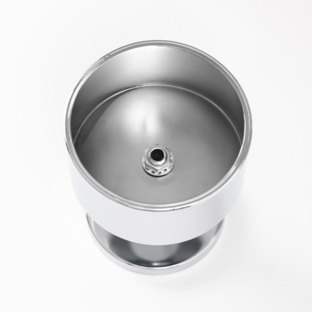 Summary Metal for 1 candle d = 7.5 cm "Alesio" silver 9x9x12 cm-3