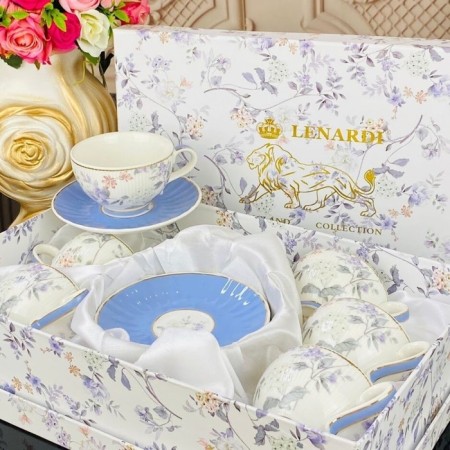 Lenardi coffee kit “Grace”, porcelain, 120 ml, 12 items