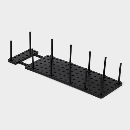 Organizer for boxes with size adjustment, 45 × 15 × 10 cm, black color-1
