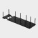 Organizer for boxes with size adjustment, 45 × 15 × 10 cm, black color