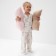 Pajama Children's Minaku "Bunny", white color, height 128 cm