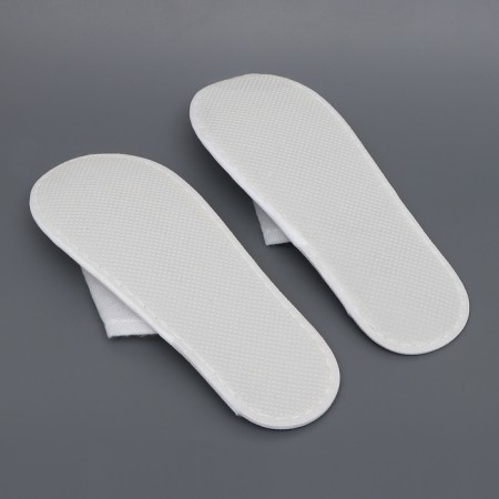 One -time slippers, universal, terry, white-1