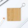 Key keychain wooden designer "Rocket", 2.1 x 7 cm