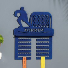 Moar with Hockey shelf Blue color, 42.5x27.5 cm