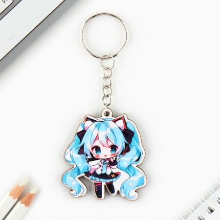 Keychain for keys with the icon "Blue characters", anime-5