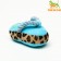 The toy is soft for dogs "slippers with a rope", with a squeak, 15 cm, blue