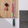 Knife cutting shade "Esiralda", cutting, blade 20 cm, green color