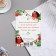 Mail card "Funny holiday!" glitter, bullfinches, 11x15.5 cm