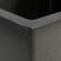 Kitchen sink Gerhans K35043b, Soldress, 500x430x220 mm, with siphone, color graphite