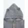 Baby blouse with a hood, height 92 cm, color gray color
