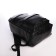 City backpack of artificial leather with lightning, 3 pockets, black color