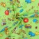 Children's diaper, calico 75x110 cm, cotton 100% pattern mix
