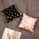 Decorative Ethel Pillow "Black Polka", 40x40 cm, velor, 100% p/e