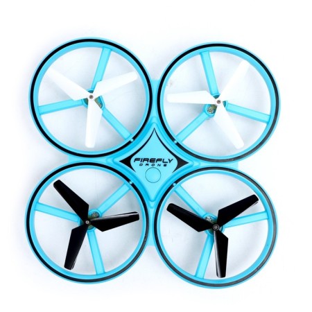 A Quadrocopter Radio Management Drone, backlight, works from the battery, the color is blue-2