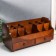 Casket wood for jewelry and cosmetics 2 Brown boxes 35x16.5x17 cm