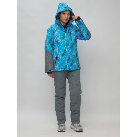 Ski suit female, size 48, blue color-26