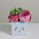 Box for flowers with the topper "Bunny", 10 x 10 x 12 cm