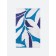 Akvarel soft rug, for a bathroom, 50x80 cm, white blue color