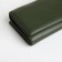 Women's wallet on magnet, green color