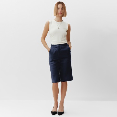 Shorts (Bermuda) Women's Minaku: Safari, Blue Color, Rr. 46-1