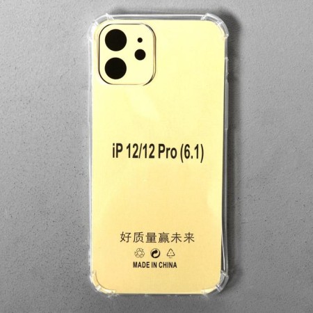 Luazon cover for the iPhone 12/12 Pro, 6.1 ", silicone, anti -suggestion, transparent-2