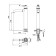 Timo ARISA 5311/00F shell mixer, chrome