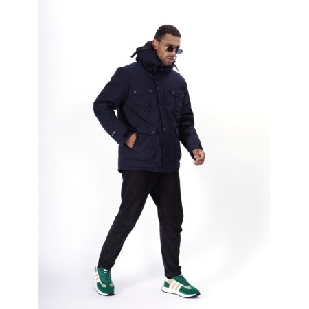 Ski jacket men's, size 52, the color is dark blue-12