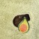 Avocado sweater, velor, size S (DS 25, Osh 24, OG 35 cm), green