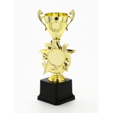 Кубок 193, наградная фигура, золото, подставка пластик, 23 х 9 х 7.5 см