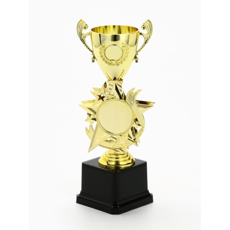 Cup 193, award figure, gold, plastic stand, 23 x 9 x 7.5 cm