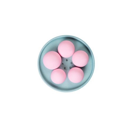 A set of vaginal balls Flovetta byfa tulips, silicone, pink, 5.3 cm-7