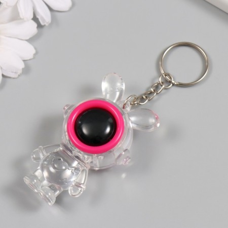 Light light on the ring "Bunny-cosmonaut" pink, flashes lr41x3 pcs 2x4x7 cm-2
