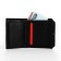 Male purse for magnet, department for bills, for maps, for coins, black color