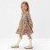 Платье для девочки MINAKU: Cotton collection цвет бежевый в цветочек, рост 122 см