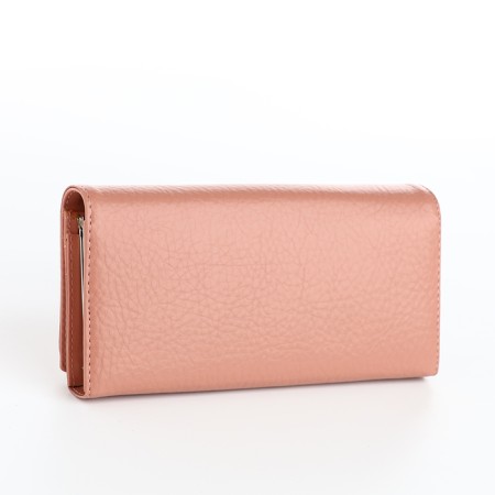 Women's wallet on magnets, pink color-1