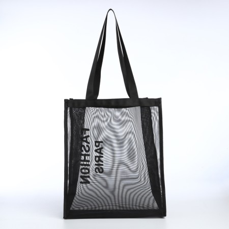Household bag without fastening, black color-1