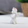 Souvenir Polystone "Angel in a wreath of roses in prayer" MIX 6x4x2.6 cm