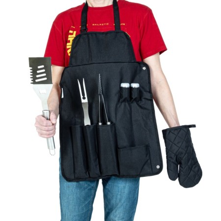 Green Glade ST001 grill set, 6 items in apron-7