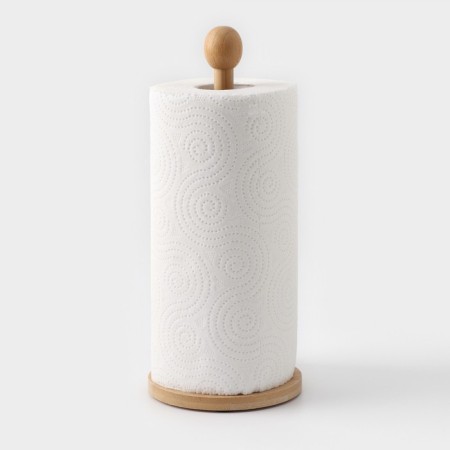 Bellatenero desktop paper towel holder, bamboo, 12 × 12 × 28 cm