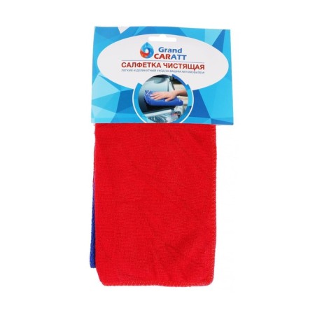 A car washing rag, Grand Caratt, microfiber, 180 g/m², 25 × 25 cm, set 3 pcs-4