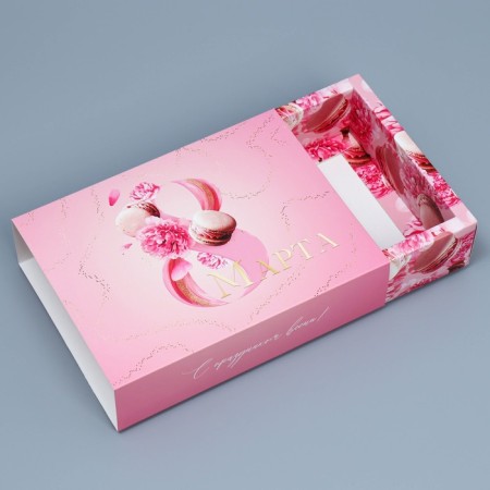 Confectionery box, packaging "Happy Spring", March 8, 20 x 15 x 5 cm-1