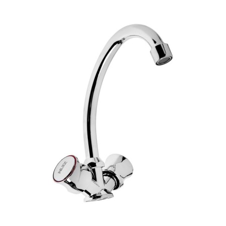 Kitchen mixer Zein ZC2020, Crane Box Brass 1/2 ", without eyeliner, chrome-3