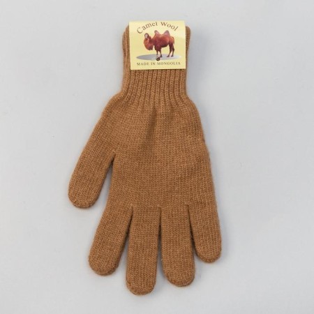 Male gloves from Mongolian wool, red color, size 20-24-4