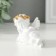 Polystone souvenir "Snowty angel hugs heart with patterns" 9x4.5x5 cm