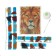 Diamond mosaic with full filling on the canvas "Leo", 15 x 21 cm