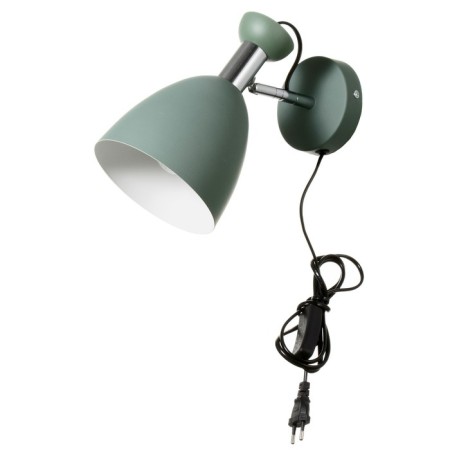Sconces with a switch on the wire "Claudia" E27 40W green 28x15x20cm