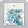 Decor for creativity Plastic "Rhil of oval. Blue water" set of 150 pcs 1x1.4 cm